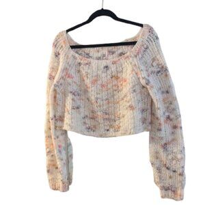 Free People Sunset Cloud Pullover Cropped Sweater